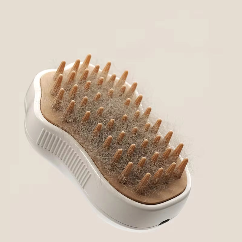 Pet Steam Brush – 3-in-1 Hair Remover & Massager for Cats & Dogs