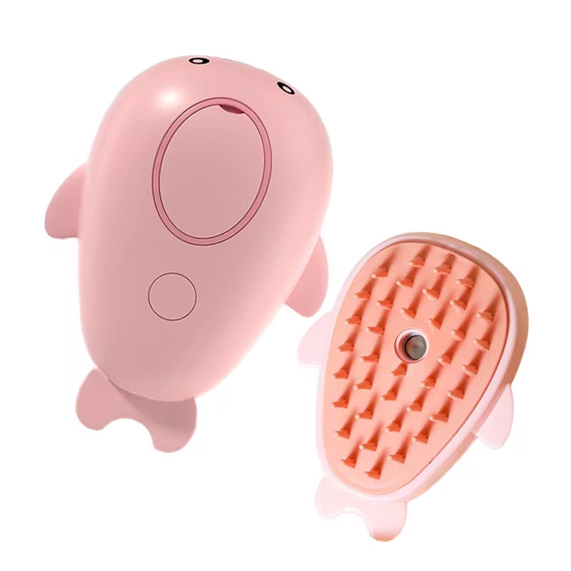 Pet Steam Brush – 3-in-1 Hair Remover & Massager for Cats & Dogs