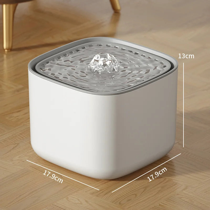 3L Automatic Cat Water Fountain with Filtration System and Quiet Operation - USB Electric Water Dispenser for Cats