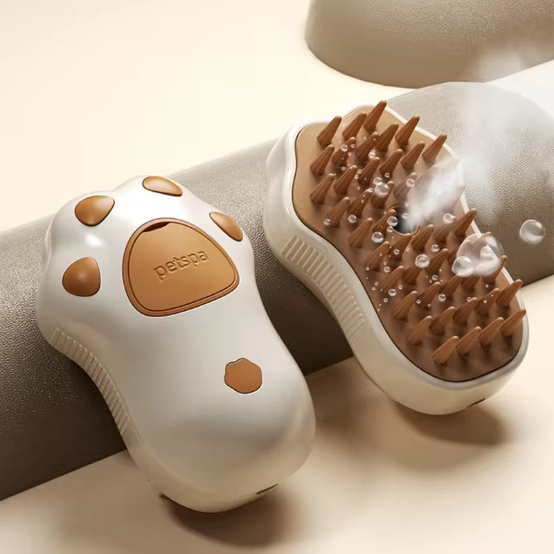 Pet Steam Brush – 3-in-1 Hair Remover & Massager for Cats & Dogs